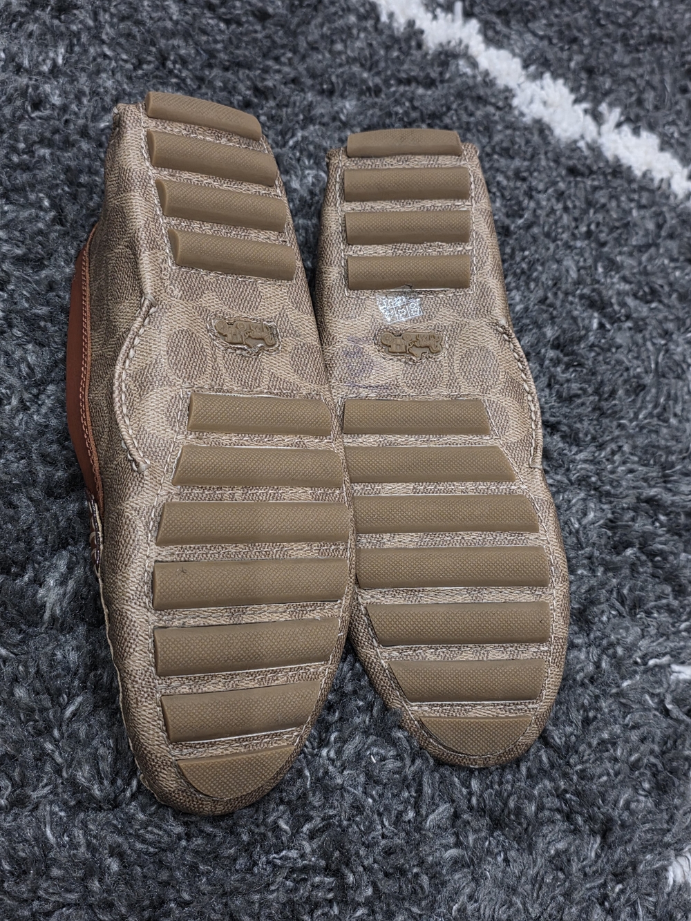 Coach Women’s Brown Signature Canvas Driving Loafers Size 11B - Picture 6 of 8